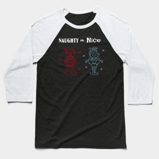 Naughty or Nice Elf Baseball T-Shirt